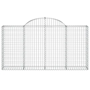 vidaXL Kosze gabionowe, 6 szt, 200x30x100/120 cm, galwanizowane żelazo - Ogrodzenia - miniaturka - grafika 5