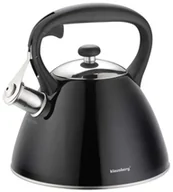 Czajniki na gaz - Czarny czajnik na każdy typ kuchenki 3L M0-K37 - miniaturka - grafika 1
