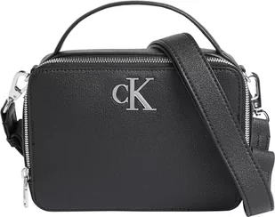Calvin Klein Jeans Damska minimalistyczna kamera z monogramem BAG18 Crossovers, czarna, Czarny, Rozmiar Uniwersalny - Torebki damskie - miniaturka - grafika 1
