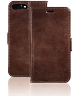 Etui i futerały do telefonów - Brązowa książeczka z prawdziwej skóry dla Apple iPhone 7 Plus/8 Plus - miniaturka - grafika 1