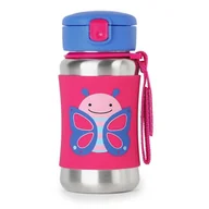 Bidony dla dzieci - Skip Hop MOTYLEK stalowy bidon ZOO SH 252517 - miniaturka - grafika 1