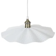 Lampy sufitowe - Lampa wisząca metalowa biała PHILS - miniaturka - grafika 1