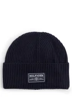 Czapki męskie - Tommy Hilfiger Czapka męska Mężczyźni Wełna niebieski jednolity, ONE SIZE - miniaturka - grafika 1