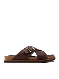 Timberland Klapki Amalfi Vibes Slide TB0A41A1V131 Brązowy - Klapki i japonki męskie - miniaturka - grafika 1