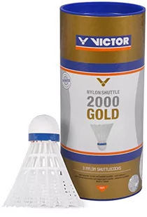 Victor Nylon lotki do badmintona Shuttle 2000, 3 lub 6 w opakowaniu / 3 szybkości / białe lub żółte 007/2/0 - Badminton - miniaturka - grafika 1