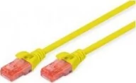 Kable miedziane - Digitus CAT 6 UTP patch cable PVC AWG 26/7 length 7m Color yellow DK-1612-070/Y - miniaturka - grafika 1