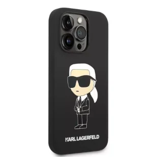 Karl Lagerfeld Etui KLHMP14XSNIKBCK do iPhone 14 Pro Max 6,7" hardcase Silicone Ikonik Magsafe czarny/black - Etui i futerały do telefonów - miniaturka - grafika 6