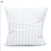 Poszewki na poduszki - Poszewka hotelowa adamaszek 70x80 zamek pasy 2cm - miniaturka - grafika 1