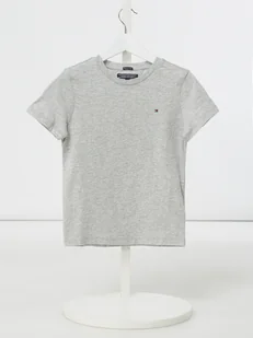 T-shirt z bawełny organicznej z detalami z logo - Koszulki dla chłopców - miniaturka - grafika 1