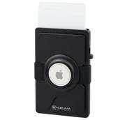 Pozostałe akcesoria do telefonów - Aluminiowe etui z wysuwanymi kartami i miejscem na AirTag od Apple czarny Uniwersalny - miniaturka - grafika 1