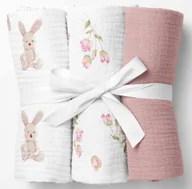 PIELUCHY MUŚLINOWE GRUBE KRESZOWANE PIELUSZKI 100% BAWEŁNA PRODUKT POLSKI