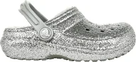 Buty dla dziewczynek - Crocs Klapki Crocs Classic Glitter Lined Clog 205937-00N - 19/20 - miniaturka - grafika 1