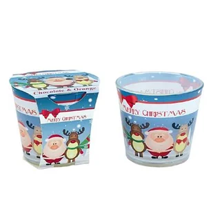 Świeca zapachowa w szkle Merry Christmas czekolada i pomarańcza - Świece - miniaturka - grafika 1