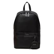 Plecaki - Plecak Calvin Klein Ck Est. Pu Round Bp K50K511846 Czarny - miniaturka - grafika 1