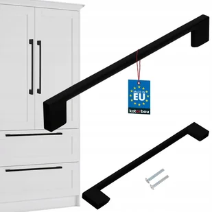 UCHWYT MEBLOWY CZARNY MAT ANTABA 192 mm DO MEBLI SZAFKI SZUFLADY KUCHENNEJ - Meble modułowe i akcesoria - miniaturka - grafika 1