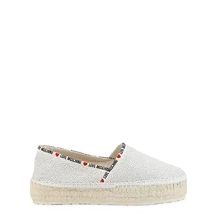 Love Moschino Kobieta, Espadryle, Kolekcja Wiosna Lato 2021, Biały, 36 EU - Espadryle damskie - miniaturka - grafika 1