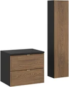 Meble łazienkowe - Zestaw meblowy 60cm z blatem i Szafką wysoką - miniaturka - grafika 1