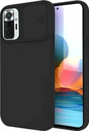 Etui i futerały do telefonów - CamShield Silicone Cover Case Smukłe etui na telefon komórkowy z ochroną aparatu Pokrowiec na aparat kompatybilny z Vivo Y20s Black - miniaturka - grafika 1