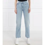 Spodnie damskie - CALVIN KLEIN JEANS Jeansy | Straight fit | high rise - miniaturka - grafika 1