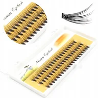 Sztuczne rzęsy i akcesoria - Rzęsy Jedwabne Kępki Nesura 11mm 20D curl C, 60szt - miniaturka - grafika 1