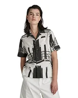 Koszulki i topy damskie - G-STAR RAW Damska koszulka festiwalowa Ss Blouse, Multicolor (Papyrus Building C317-d181), XL - miniaturka - grafika 1