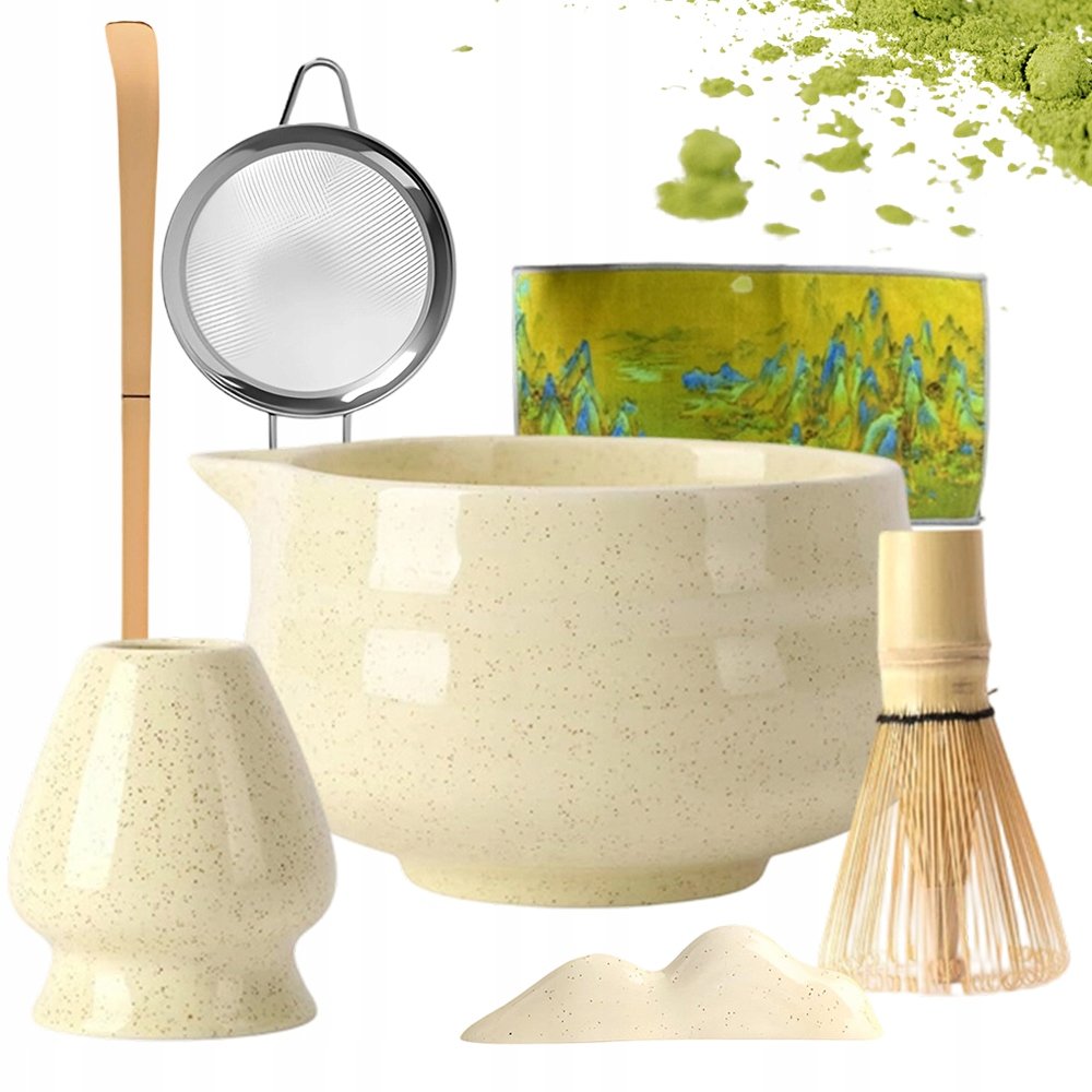 Bambusowy Zestaw Prezentowy Matcha Set Klasyczny Idealny Do Parzenia Matchy