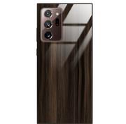 Etui i futerały do telefonów - Etui drewniane Samsung Galaxy Note 20 Ultra Premium Wood Dark Brown Forestzone Glass - miniaturka - grafika 1