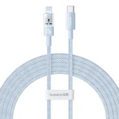 Kable USB - Kabel Baseus Gem USB C-IP 20W 2m (niebieski) - miniaturka - grafika 1