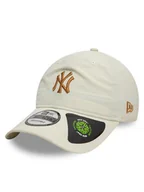 Czapki i chusty sportowe męskie - New Era Czapka z daszkiem New York Yankees Recycled 9Twenty 60595203 Écru - miniaturka - grafika 1