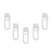 Akcesoria do wystroju okien - Agrafka ze ślizgiem do szyny Alu 10 szt. - miniaturka - grafika 1