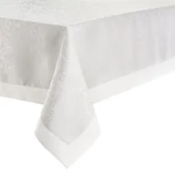 Obrusy i serwetki - Obrus biały 140 x 220 cm żakardowy INGRID - miniaturka - grafika 1
