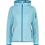 Kurtki damskie - CMP damska kurtka Knit-Tech ze stałym kapturem, Anice-Jadeit, 50 - miniaturka - grafika 1