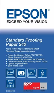 Epson Papier Standard Proofing Paper, 24&quot; x 30,5 m 240g/m2 C13S045112 - Papier do drukarek - miniaturka - grafika 1