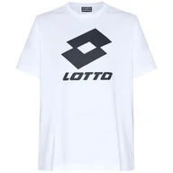 Koszulki męskie - Lotto 1124002 Męski T-shirt, Regular Fit Męski T-Shirt Bright White M - miniaturka - grafika 1