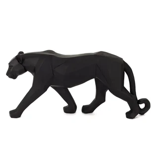Figurka Pantera Origami czarna 40cm - Figurki dekoracyjne - miniaturka - grafika 1