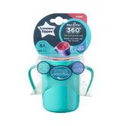 Kubki dla dzieci - Tommee Tippee Kubek Easiflow 360 stopni 200 ml 6m+ zielony - miniaturka - grafika 1