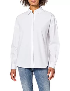 SELECTED FEMME Damska koszula z wyciętymi rękawami ekologiczna bawełna, Bright White, 34 PL - Koszule damskie - miniaturka - grafika 1
