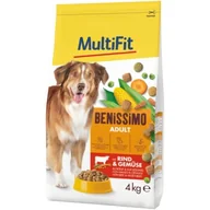 Sucha karma dla psów - MultiFit Benissimo sucha karma dla psa dorosłego, z wołowiną i warzywami 4 kg - miniaturka - grafika 1