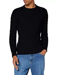Schott NYC sweter męski, Granatowy, L - Swetry męskie - miniaturka - grafika 1