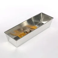 Formy do ciast - Forma do babki fakturowana 35 x 11 x 7,5 cm srebrna - miniaturka - grafika 1