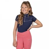 Koszulki jeździeckie - Koszulka sportowa młodzieżowa JAILY SS25 - QHP - evening blue - miniaturka - grafika 1