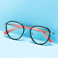 Okulary korekcyjne, oprawki, szkła - Okulary dla dzieci zerówki do komputera Blue Light SKJ-30A czarne - miniaturka - grafika 1