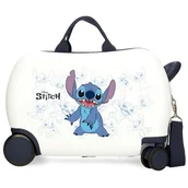 Walizki - Joumma Disney Happy Stitch Walizka dziecięca Biały 45x31x20 cms Sztywny ABS 24,6L 1,8 kg 2 Koła Bagaż Ręczny, Biały, walizka dziecięca - miniaturka - grafika 1