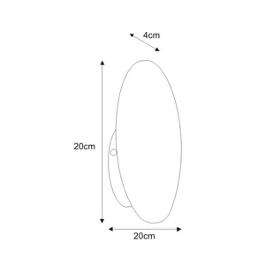 Minimalistyczna lampa ścienna, w kształcie koła K-5320 z serii PERO - Lampy ścienne - miniaturka - grafika 7