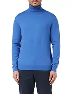 Swetry męskie - United Colors of Benetton sweter męski, Niebieski, średni, 21 h, L - miniaturka - grafika 1