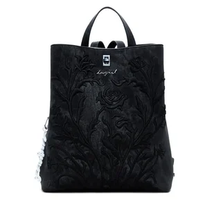 Torebka Desigual Romeo Floral Total B 25WAKP06 Czarny - Torebki damskie - miniaturka - grafika 1