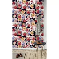 Tapety - Tapeta flizelinowa Kwiaty patchwork 416x254 + klej, Coloray - miniaturka - grafika 1