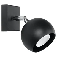 Lampy ścienne - Sollux Lighting Lampa kinkiet Oculare, czarna, 40 W - miniaturka - grafika 1