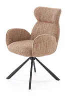 Krzesła - Krzesło z podłokietnikami cynamonowe G0-R06 - miniaturka - grafika 1