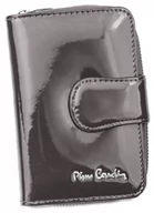 Portfele - Lakierowany, pionowy portfel damski ze skóry naturalnej — Pierre Cardin - miniaturka - grafika 1